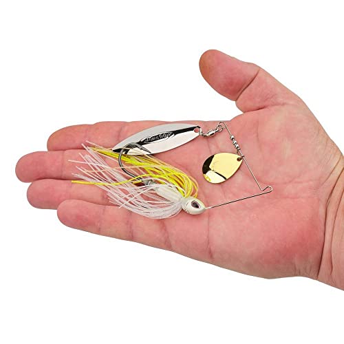 Berkley Power Blade Compact Fishing Spinnerbaits - color: E2 Magic/Gold + Silver, size: 1/2 oz - Colorado Willow