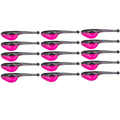 Strike King Mr. Crappie Shadpole Panfish Bait (15-Pack) - color: Pink Tuxedo