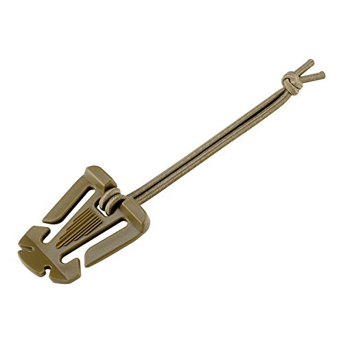 BOOSTEADY 10Pcs Tactical Gear Clip Molle Web Dominators for Outdoor Hydration Tube Backpack Straps Management - color: Coyote Tan