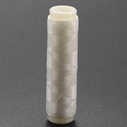 2Pcs White Fishing Thread Nylon Elastic Invisible Magic Fishing Line Fishing Bait Thread 0.1/0.2 mm Length 656 Feet Per Spool Stretchy Fishing Line Clear String，Fly Line