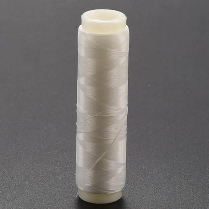 2Pcs White Fishing Thread Nylon Elastic Invisible Magic Fishing Line Fishing Bait Thread 0.1/0.2 mm Length 656 Feet Per Spool Stretchy Fishing Line Clear String，Fly Line