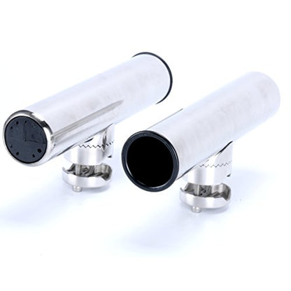 Amarine Made 2pcs Stainless Clamp on Fishing Rod Holder for Rails 7/8 Inch to 1 Inch