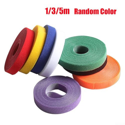 Nylon Fishing Rod Wrap Tie Holder Strap Bands Fastener for Securing Gear 1 3 5 Meter Length Random Color(5 Meter) - size: 5 Meter