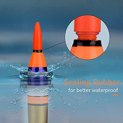 QualyQualy Led Lighted Bobbers Fishing Floats and Bobbers Light Up Bobbers Night Lighted Bobbers for Night Fishing 1/8oz 1/4oz 3/8oz 3Pcs - color: 3Pcs Size 2