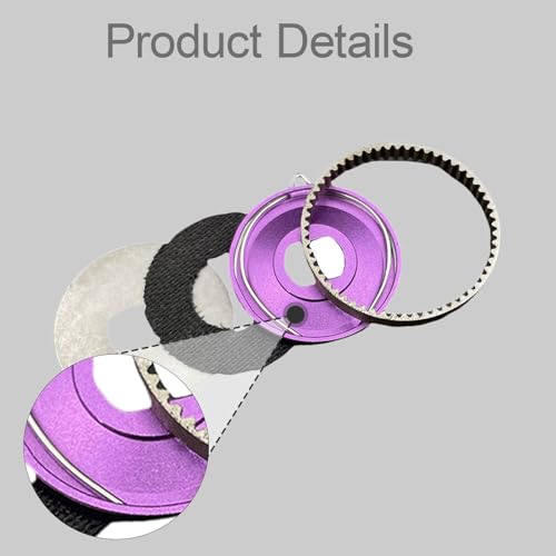 Vaveren Fishing Reel Wire Cup Set Gear Sprocket Ratchet Carbon Brake Pads Pressure Plate Complete Parts Package User Friendly Installation Suitable for Reel - color: Aluminum Alloy