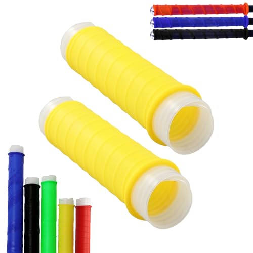 Cold Shrink Handle Wrap, 4.7/6.7/9.4in Cold Shrink Handle Cover Tube,Insulation Non-Slip Waterproof to Fishing Rods, Rackets and Hand Tools - color: Yellow, size: 12cm/4.72in