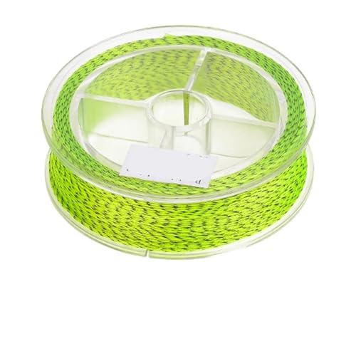 Fly Fishing Backing Line 50M/50Yards 20LB/30LB 8 Strands Polyester Braided Rope Strong Wire Accessories - color: Yellow Black, size: 50M 30LB