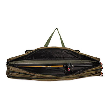 Fishing Rod Carrier Reel Case Bags Organizer Travel Carry Holder Pole Storage for Fishing and Traveling (3 layers/120cm-47.2inch) - color: 3 layers/120cm-47.2inch