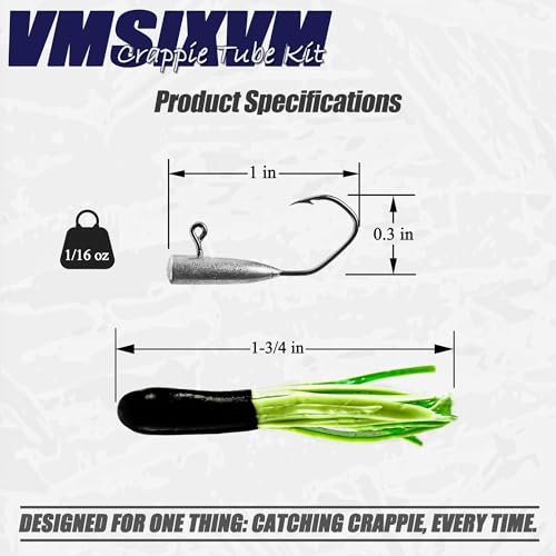 165 Pcs Tube Lures Crappie Lures with Jig Heads Soft Plastic Baits for Bass Fishing, Tube Worms Jigs Hooks Rigs Swimbait for Freshwater Saltwater - color: A1-165 Pcs, Neon Blaze, Green Viper, Hot Pepper, Golden Sunset, Soft Whisper, Bright Fusion, Tropica