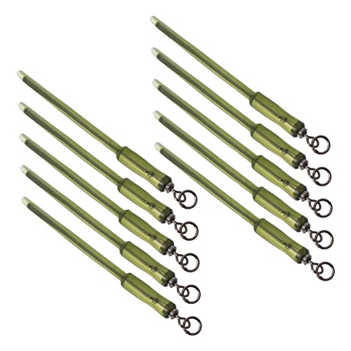 HANABASS 10pcs Carp Fishing Swivels Heavy-Duty Rolling Swivel Tackle for Freshwater Saltwater Fishing Connectors for Bass Walleye Tarpon Snapper