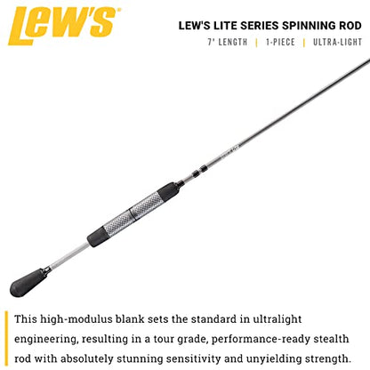 Lew's American Hero Tier 1 Casting Fishing Rod, HM50 Graphite Blank with Stainless Steel Guides, Split Grip EVA Handle, Multicam - size: 7'0", style: Ultra-light Power