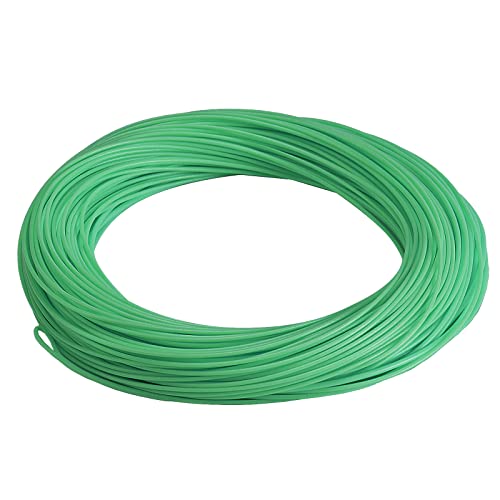 SF Fly Fishing Line Weight Forward Floating Fly Line for Fly Fishing 3wt 4wt 5wt 6wt 7wt 8wt 100FT Double Welded Loops - color: Mint Green, size: WF7F 100FT