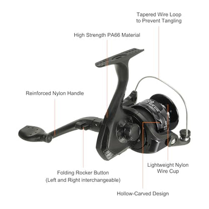 PATIKIL Fishing Reel Left/Right Interchangeable Handle - color: Black