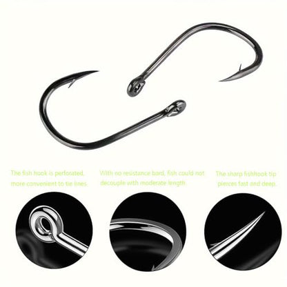1000pcs 600pcs 300pcs Small Fish Hooks for Freshwater, 10 Specifications of Trout Fishing Hook Set - style: 300pcs