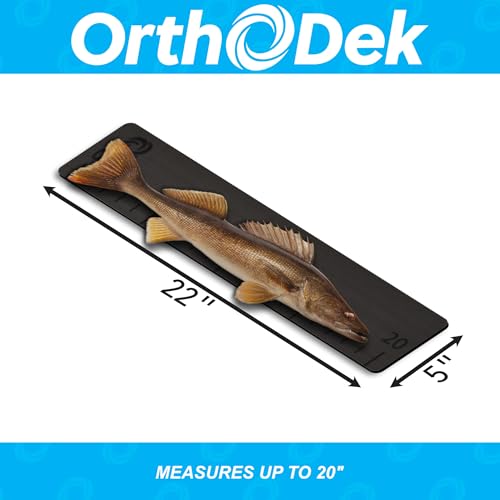 20" Fish Ruler for Boats, Laser Engraved Peel and Stick EVA Foam Fish Measuring Board, Fishing Measurement Tape for Fishing Boats, Yachts, Kayaks (Charcoal) - color: Charcoal