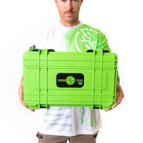 GOOGAN SQUAD 3700 Bait Coffin - Waterproof Fishing Tackle Box & Lure Organizer, Durable Fishing Equipment Storage (8.5"x14.25"x2")