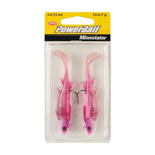 Berkley PowerBait Minnotator Fishing Soft Bait - color: Pink Shiner, size: 3 in - 1/4 oz