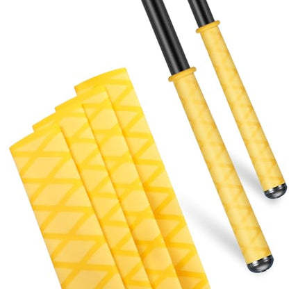 Fishing Rod Handle Grip Pole Wrap X-Tube Heat Shrink Tubing Non-Slip Insulated Abrasion Sleeve-Length:39" Diameter:19/32" (Yellow) - color: Yellow, size: Diamter:15mm"(19/32 inch)