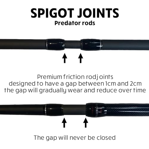 Rigged and Ready Predator Series Spin & Baitcast Travel Fishing Rods. Unique Spin Cast Micro Trigger. Compact Hi-Carbon Rods. 4 Rod Sections, 2 Tips, + case. Mobile Lure Rod Anglers. Fresh & Saltwater