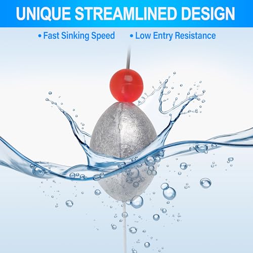 Saltwater Bottom Fishing Rigs Carolina Rig with Stainless Steel Wire Leader Egg Sinkers Surf Fishing Ready Rigs for Flounder, Striped Bass, Snapper, Grouper, Redfish, Drum 0.5–2 oz, 4Pcs - size: 1oz-4pcs