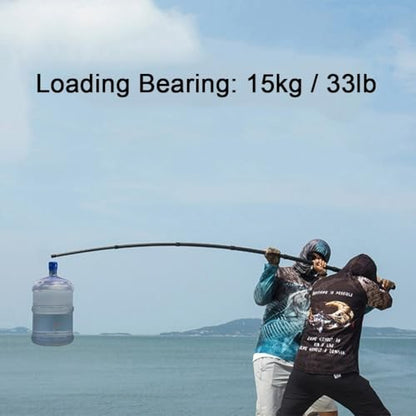 Carbon Fiber Telescoping Fishing Landing Net with Collapsible Pole and Lightweight Folding Frame, 33lb Load Bearing 2.4m Length - color: 2.7m
