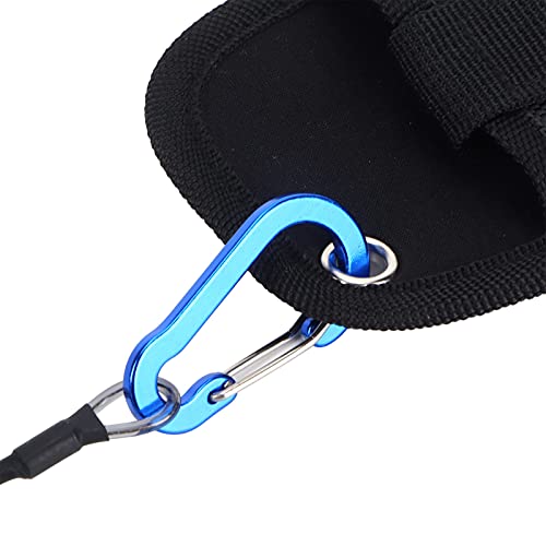 Fishing Pliers Saltwater, Split Pliers Hook Remover, with Safety Lock, Split Pliers Tools, with Sheath and Lanyard, Aluminum Alloy Multi Function Fish Tools - color: Blue