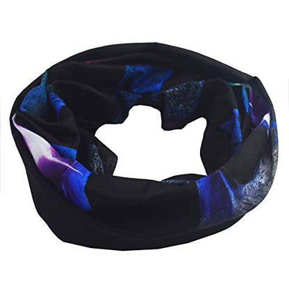 Obacle Neck Gaiter Face Mask Bandana for Dust Wind Sun Protection for Men Women - color: Blue Face Skull Flag