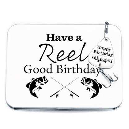 Birthday Gift Fishing Lure Bday Gift for Him Birthday Fisherman Happy Birthday Reel Good Birthday