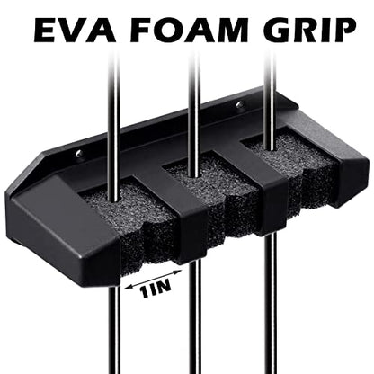 Sratte 4 Pcs Rod Holders for Fishing Boat Wall Mount Fishing Pole Holders Horizontal EVA Foam Garage Rod Rack Summer Boat Accessories for Men Gifts