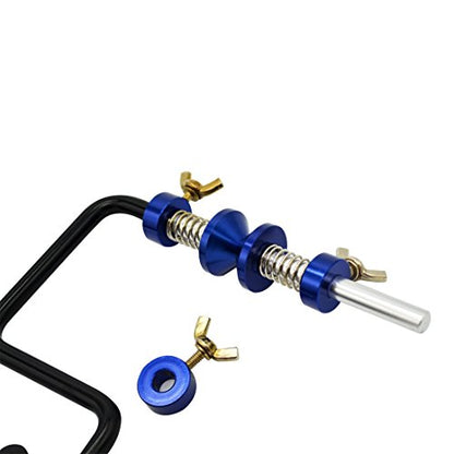 BLISSWILL Fishing Line Spooler System Silver Reel Winder Spool Tackle Fishing Line Winder Spooler Machine