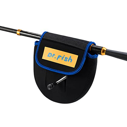Dr.Fish Spinning Fishing Reel Cover, Fits 1000-6000+, Neoprene Protective Bag with Handle Slot, Spinning Reel Storage Case Pouch Accessories Mixed of 3 - color: L, XL, XXL-Upgrade/3 Pack