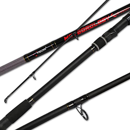Fiblink Surf Fishing Rod 2 Piece/3 Piece Portable Travel Spinning Rod Saltwater Surf Rod (9'/10'/10'6"/12') - style: Spin-12'-3pc