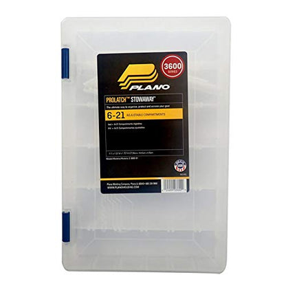 Plano Molding 23600-01 Stowaway with Adjustable Dividers, White (PLA-2360001) - size: Single Pack, style: 3600
