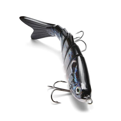 Large Multi Jointed Fishing Lures Bait,Big Giant Fishing Bass Lures,Crankbaits Swimbaits with Treble Hook - color: A6-7.87",4oz