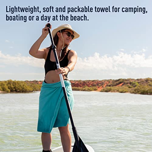 Sea to Summit Portable Pocket Towel for Camping, Gym, and Travel - color: Moonlight Blue, style: X-Large