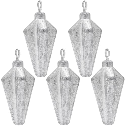 Fishing Pyramid Weights Rhombus Quadrangle Lead Triangle Fishing Sinkers | Surf Fishing Sinkers for Ocean Saltwater Fishing Casting Gear Tackle 1oz 2oz 3oz 4oz - size: 4oz-5pcs