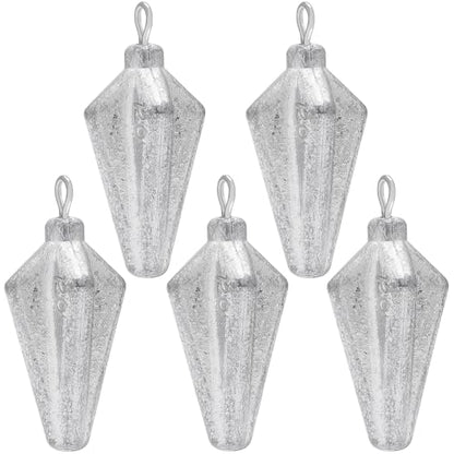 Fishing Pyramid Weights Rhombus Quadrangle Lead Triangle Fishing Sinkers | Surf Fishing Sinkers for Ocean Saltwater Fishing Casting Gear Tackle 1oz 2oz 3oz 4oz - size: 4oz-5pcs