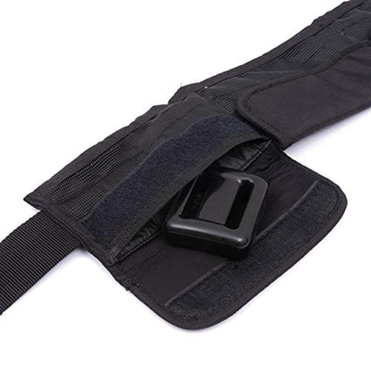 Scuba Weight Belt, 4 Pocket Freediving Dive Diving Accessories - fit for Waist 32" to 52" - color: Hook and Loop