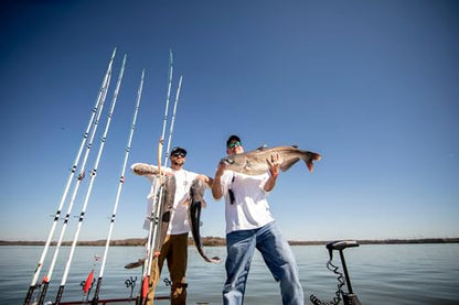 Ugly Stik Catfish Special Spinning Fishing Rod - size: 8' - Medium Heavy - 15-30lb - 2pc, style: Old Model