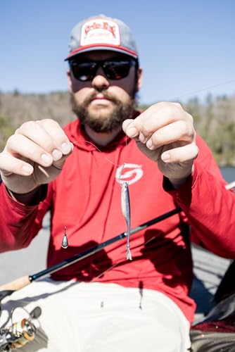 Strike King Spotlight Split Minnow Fishing Lure, Soft Plastic Jerkbait, 8-Pack - color: Pro Blue Red Pearl, size: 3"