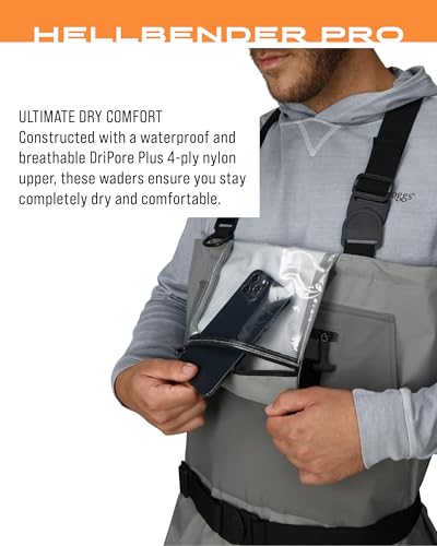 FROGG TOGGS Men's Hellbender Pro Waterproof Stockingfoot Fishing Chest Wader for Fishing - size: Large Big