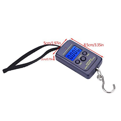Digital Fish Scale Hanging Scale Fishing Scale, 40kg /88lb Luggage Scale, Tare Function Auto Shut Down, Digital Scale for Fishing, Retail and Daily Use
