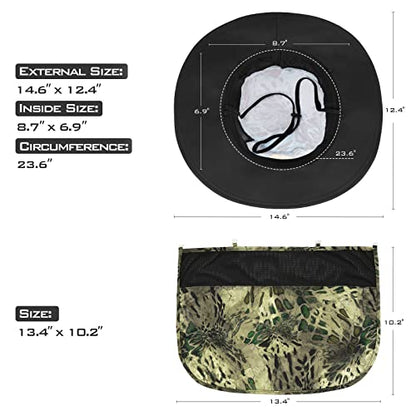 KastKing Sol Armis UPF 50 Boonie Hat - Sun Protection Hat, Fishing Hat, Beach & Hiking Hat, Paddling - color: W: Multi-purpose, size: With Neck Shield