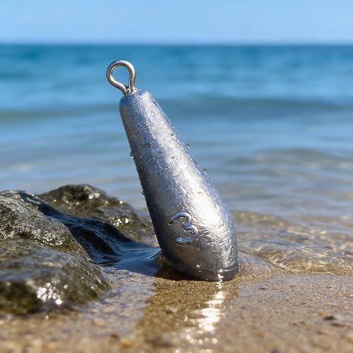 Drop Shot Fishing Weights Sinkers for Saltwater Freshwater Fishing - style: 2 Ounce-8pcs