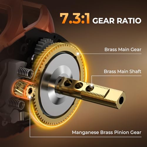 KastKing Lethal Blaze Twin-tip Fishing Rod and Reel Combo, Spinning & Baitcaster Combo, Flame Pattern Design, IM6 Graphite 2Pc Rod with Backup Tip Section, Stainless-Steel Guides, EVA Handle - style: Cast-6'4" M- Left Handed (2pcs+extra Tip)