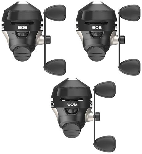 Zebco 606 Spincast Fishing Reel, Size 60 Reel, Right-Hand Retrieve, Pre-Spooled with 20-Pound Zebco Fishing Line - size: 60 Reel (Pack of 3)