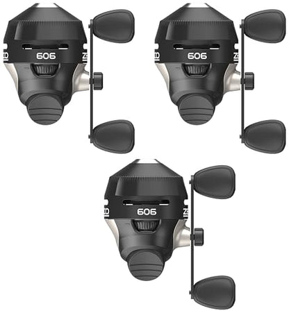 Zebco 606 Spincast Fishing Reel, Size 60 Reel, Right-Hand Retrieve, Pre-Spooled with 20-Pound Zebco Fishing Line - size: 60 Reel (Pack of 3)