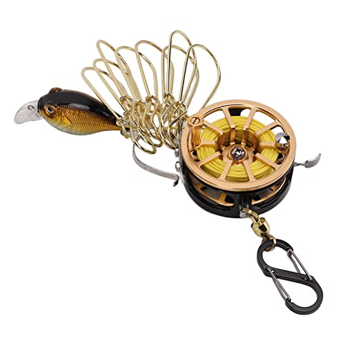 Fish Stringer Stainless Steel Live Fish Lock with 8 Detachable Fishing Buttons 7m Retractable Rope High Visibility Float for Boat Fishing