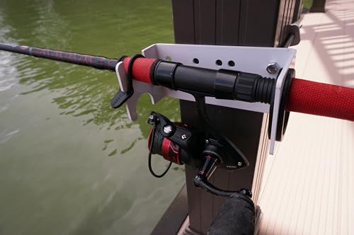 MAXXTUFF Heavy-Duty Dock Column Fishing Rod Holder, One Pair, Model MTM104