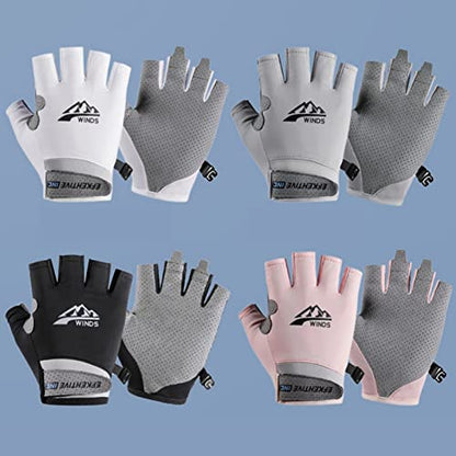 Hotfiary Fishing Gloves Sun Protection Fingerless Glove UV Protection Gloves UPF 50+ SPF for Men Women Kayaking Rowing Driving Hiking Sailing - color: Black